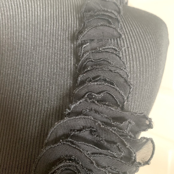 Cache Black Knit Ruffled Tank Top - Picture 4 of 7